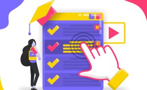 9 Skills Employers Look For In Recent Grads - A new grad looking at a checklist with a graduation cap resting on the corner.